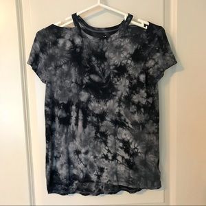 American Eagle Shoulder Hole Tie Dye Tee